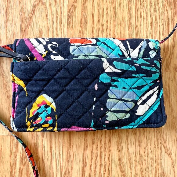 Vera Bradley Crossbody Wallet Purse Small Butterfly Flutter Pattern 2018 - Picture 8 of 13